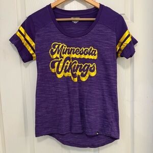 NWOT Women's Minnesota Vikings Purple Short Sleeve Shirt
